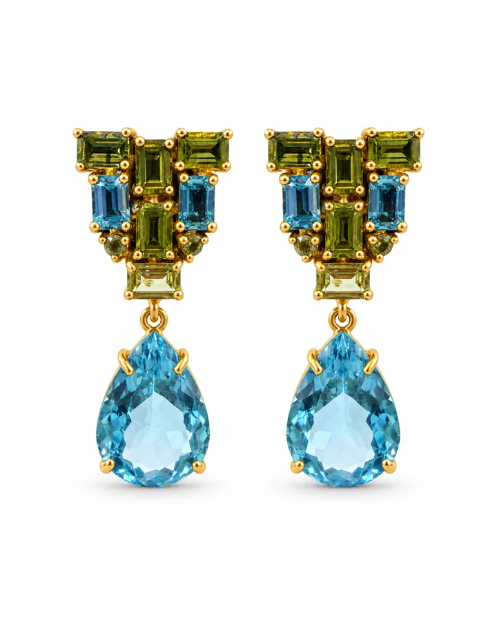Sunlit Pear earrings