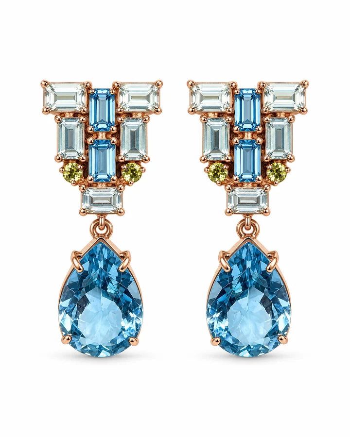 Frost Pear earrings